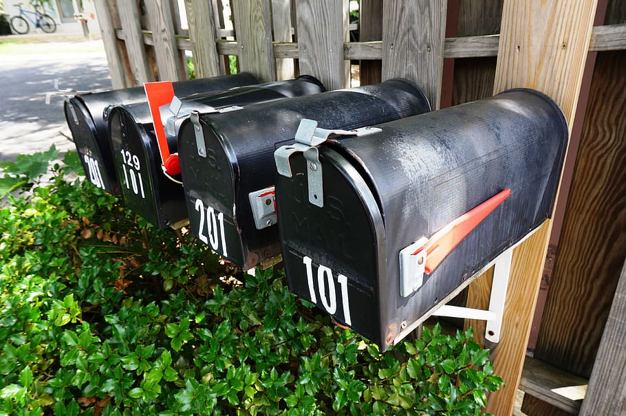 Mailbox, Outdoor, Flag, Postal, letterbox, delivery, car, transportation