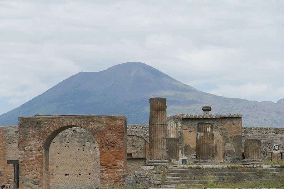 pompeii, naples, unesco world heritage site, historically, antiquity, HD wallpaper