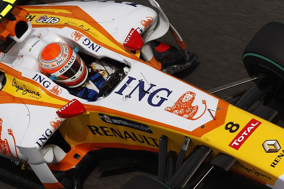 renault, sport, formula, text, communication, high angle view HD wallpaper