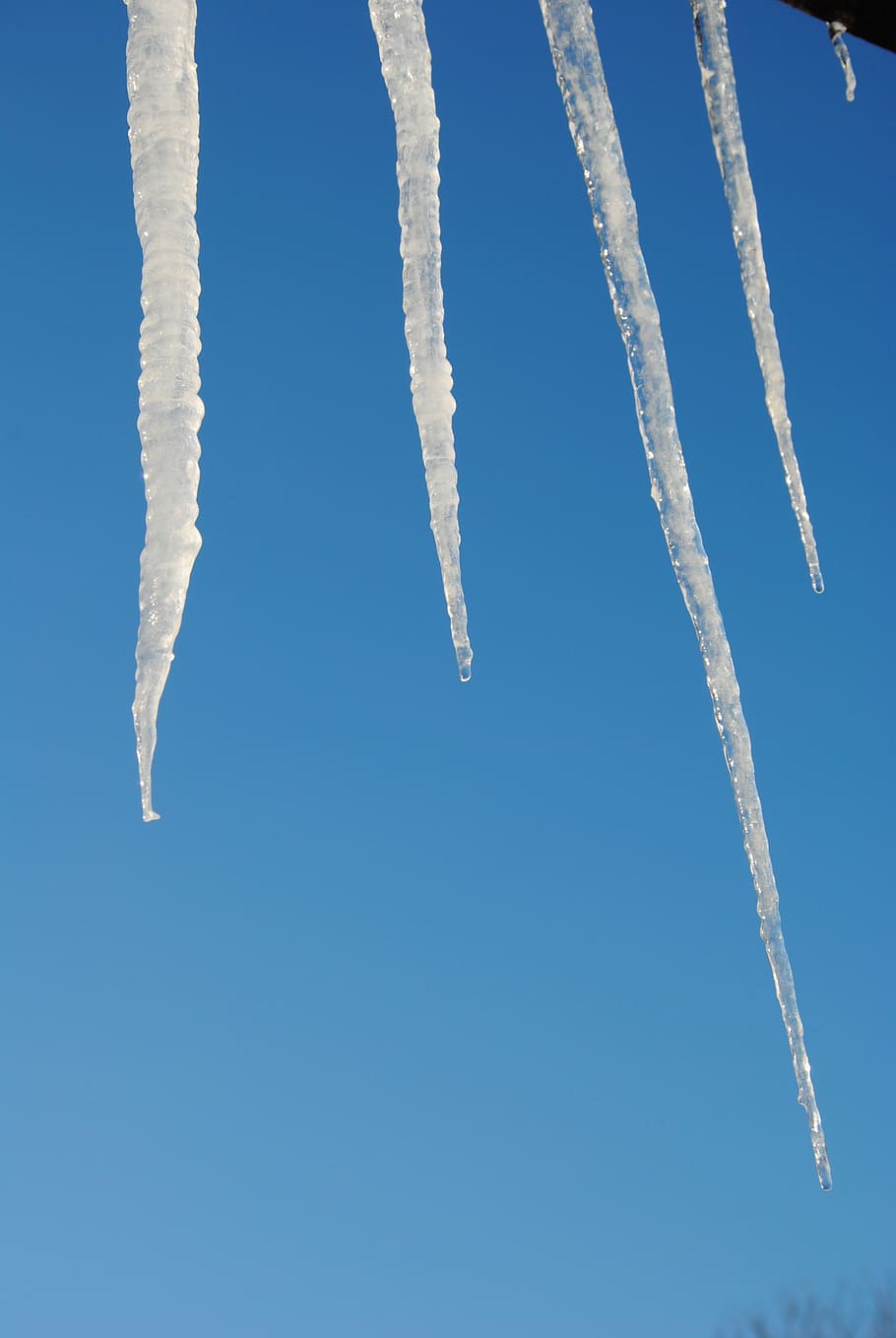 winter, ice, cold, frozen, blue, icicle, aljonushka1, sky, vapor trail HD wallpaper