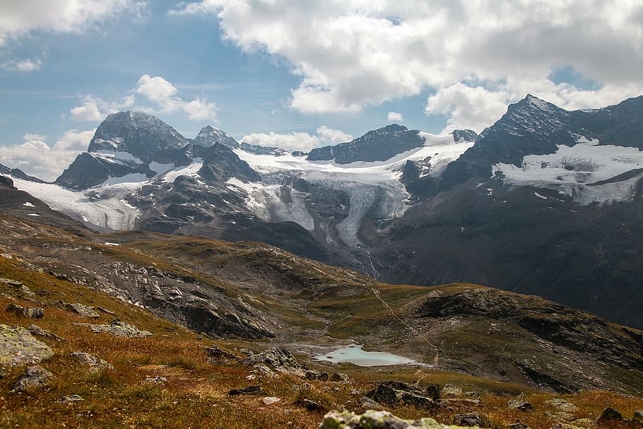 silvretta, montafon, alpine, austria, mountains, landscape HD wallpaper