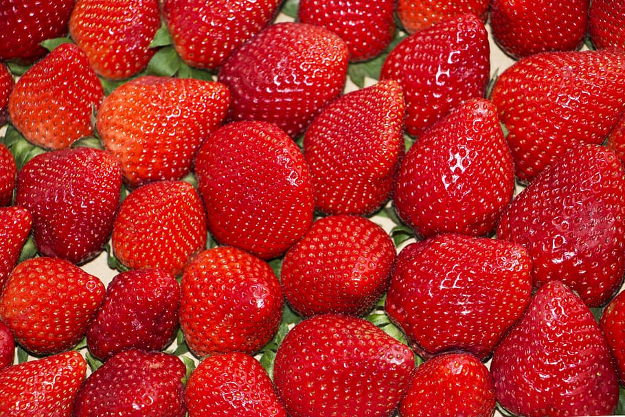 background, strawberry, red, fresh, food, juicy, sweet, ripe HD wallpaper
