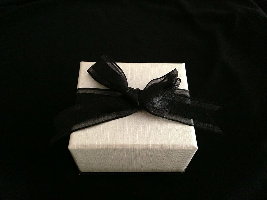 present, gift, bow, ribbon, box, valentine, box - Container HD wallpaper