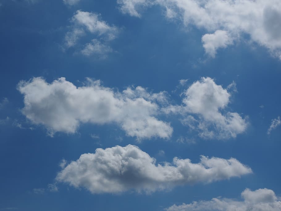 sky, clouds, blue, clouds form, white, cumulus clouds, cloud - sky HD wallpaper