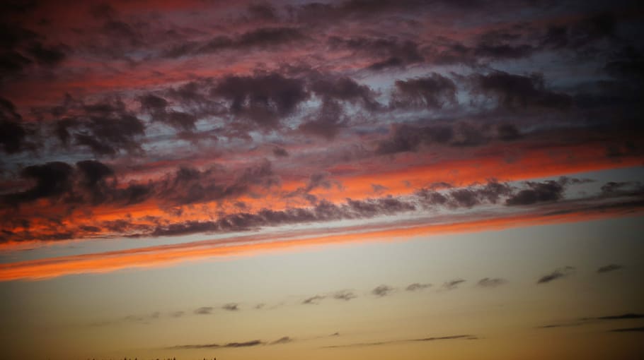 untitled, sunset, sunrise, orange, sky, cloud, cloud - sky HD wallpaper