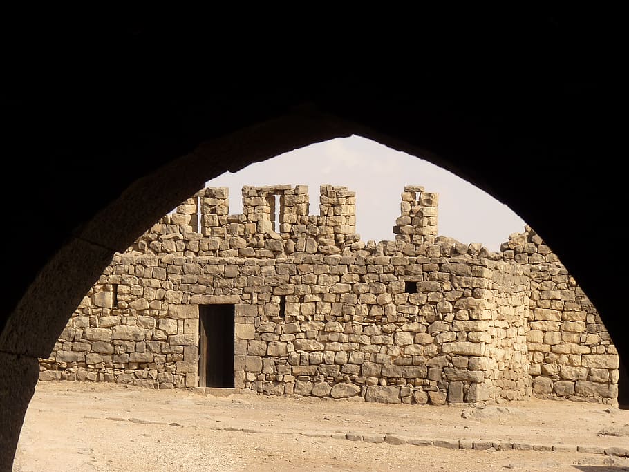 azraq, qasr azraq, jordan, holiday, travel, middle east, ruin HD wallpaper