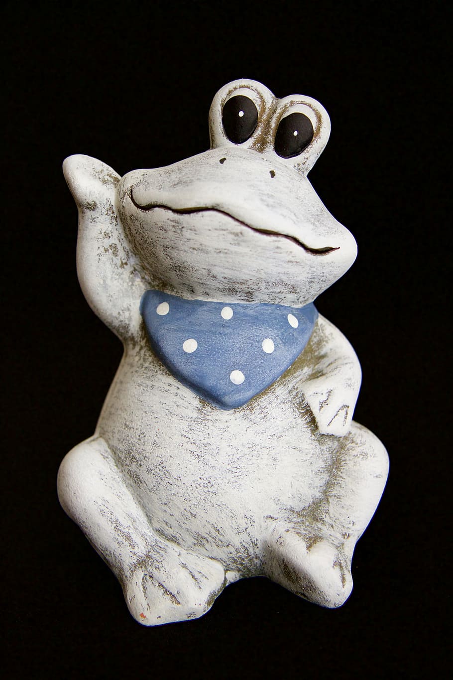 Ceramic, Figure, Frog, Decoration, art, animal, black Background HD wallpaper