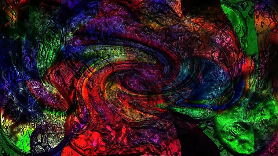 Colorful, Structure, Background, Neon, multi colored, oil paint HD wallpaper