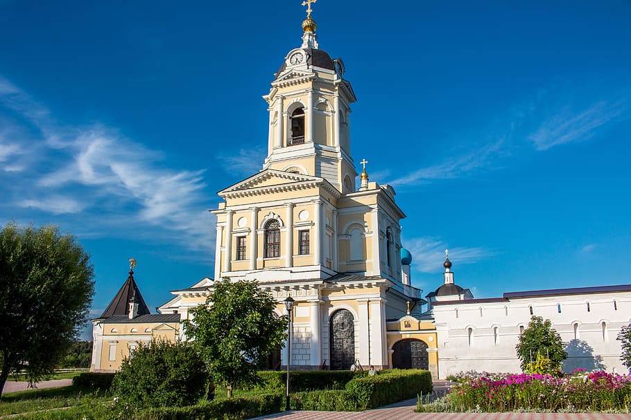 serpukhov, russia, moscow region, monastery, christianity, religion, HD wallpaper