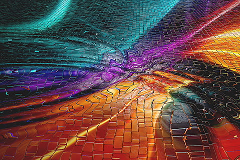 assorted-color textile, graphics, imagination, the background HD wallpaper