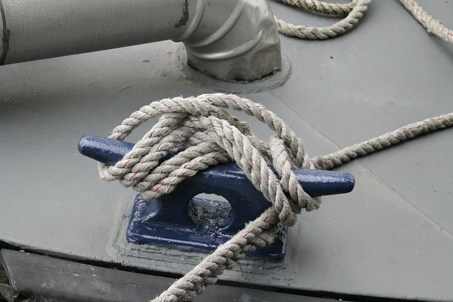 boat, rope, anchor, ship, sea, nautical, tie, tie up, vessel HD wallpaper