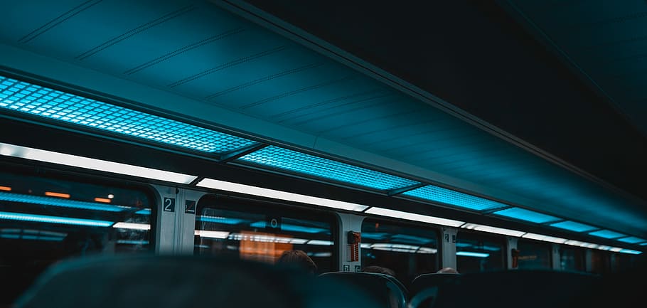 untitled, window, light, night, travel, blue, transportation HD wallpaper