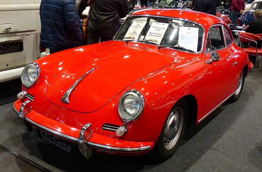 Fair, Exhibition, Porsche, Oldtimer, auto, historically, old cars HD wallpaper