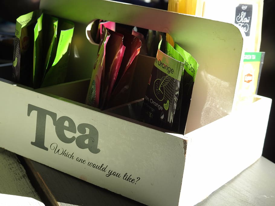 tee, box, wood, deco, decoration, drink, hot drink, text, close-up HD wallpaper