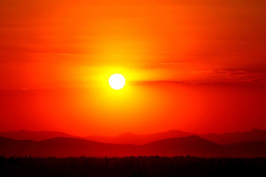 sunset, red, solar, konya, beauty in nature, scenics - nature HD wallpaper