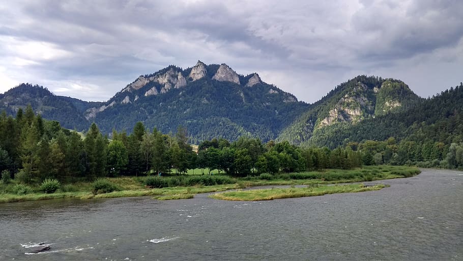 Red Monastery, Mountains, River, three crowns, slovakia, nature HD wallpaper