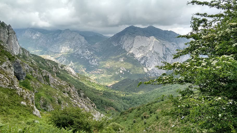 mountain, clouds, nature, landscape, scenics - nature, mountain range HD wallpaper