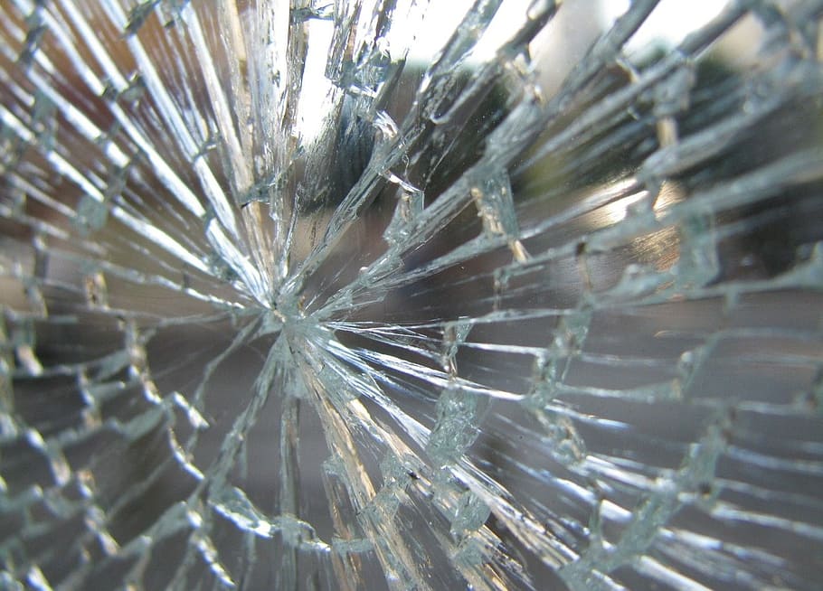 closeup photo of cut glass, Window, Broken, Cracked, Pattern HD wallpaper