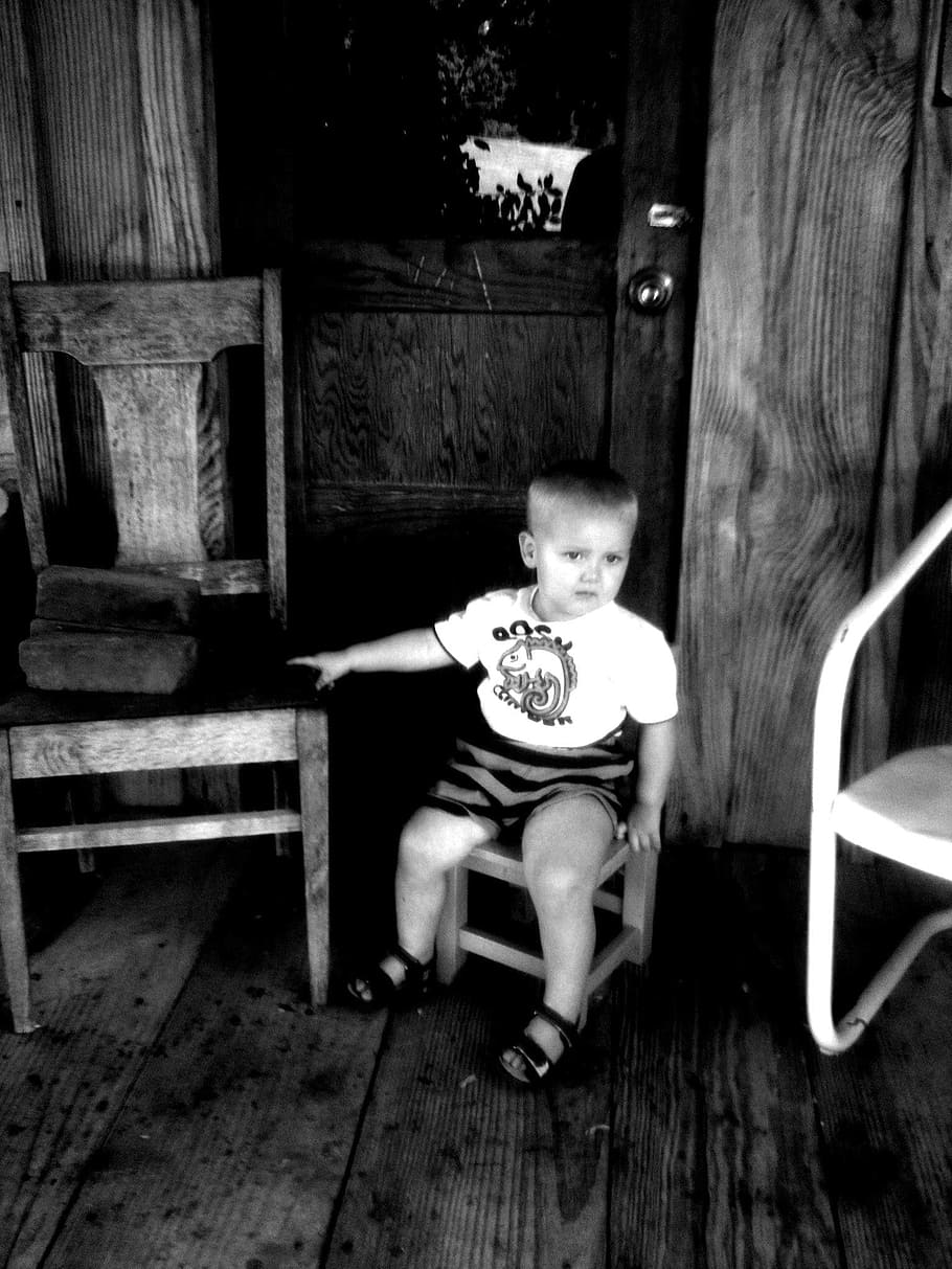 Boy, Child, Young, sitting, kid, childhood, children only, full length HD wallpaper