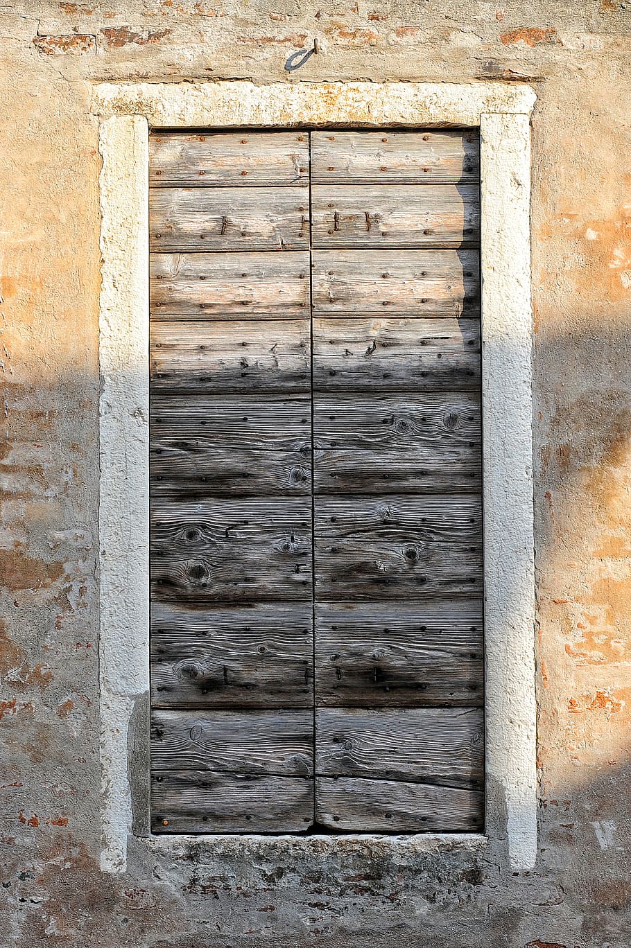 Door, Wood, Texture, Paint, Wall, Color, security, closed, lock HD wallpaper