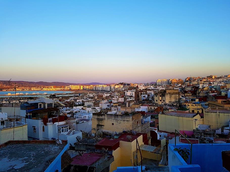 tangier, morocco, medina, kasbah, view, travel, city, panorama, HD wallpaper