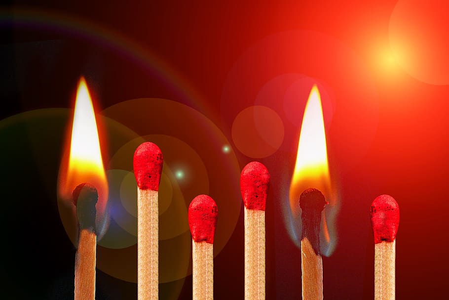 lighted match sticks, burnout, burned down, disease, fire, psychic pain HD wallpaper