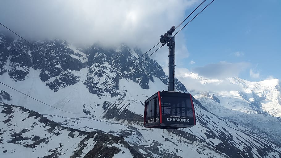 Chamonix, Cable Car, Aiguille Du Midi, mountain railway, gondola