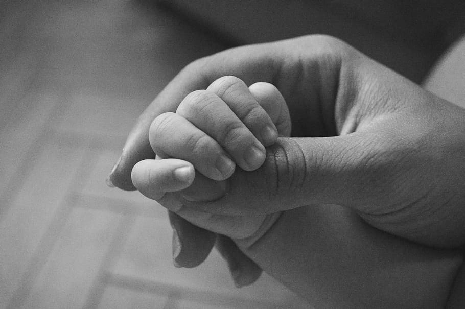 hand, newborn, birth, hands, child, love, mom, son, human hand, HD wallpaper