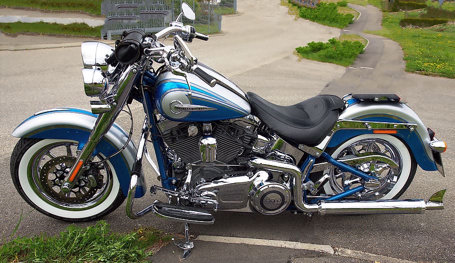 Background, Motorcycle, Harley, Chrome, technology, shiny, street HD wallpaper