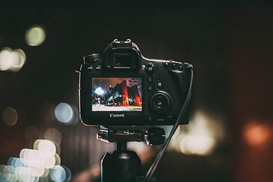 camera, canon, dslr, electronics, macro, photography, screen HD wallpaper