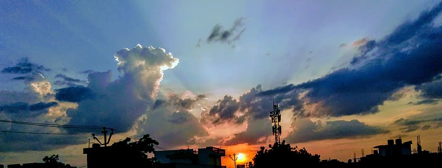 light, dawn, sky, sunset, backlit, clouds, daylight, dusk, outdoors HD wallpaper