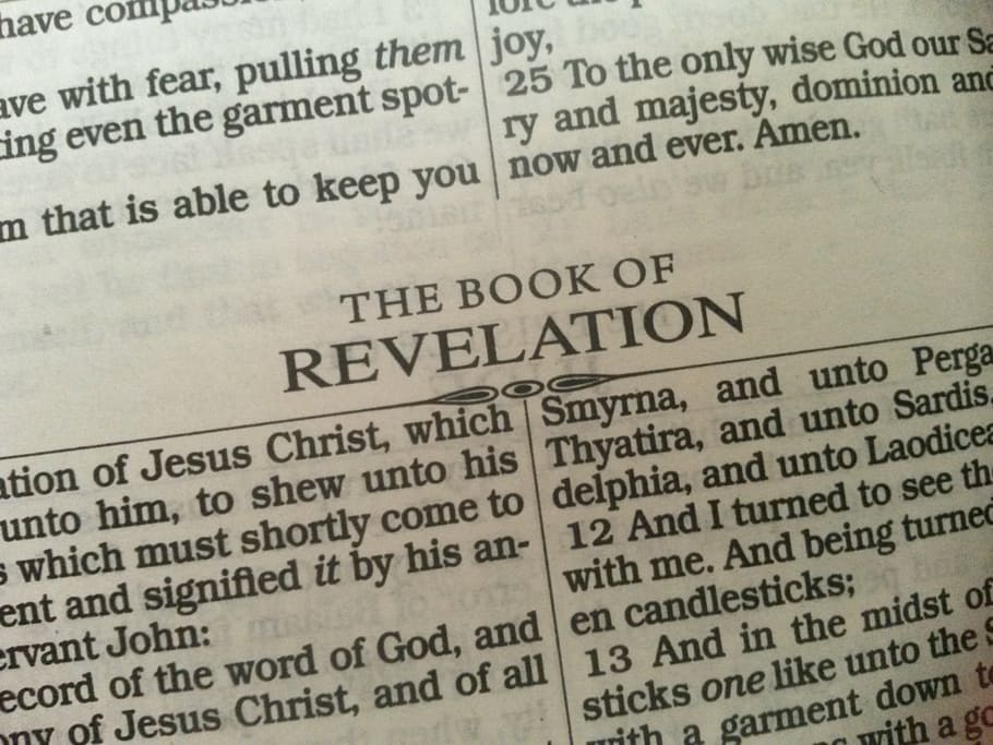 The Book of Revelation page, bible, religion, god, holy, christianity, HD wallpaper