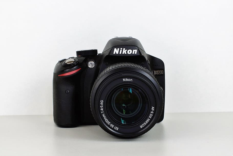 camera, nikon, old camera, photo camera, photograph, flash light HD wallpaper
