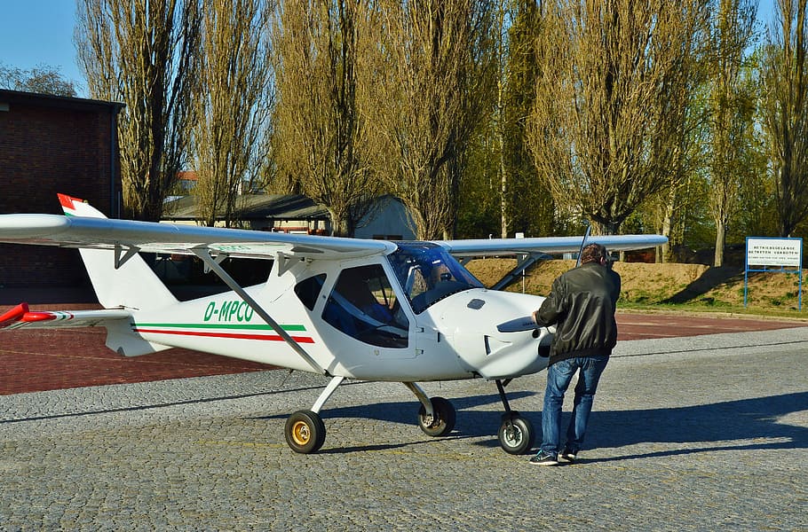 Airport, Microlight, Check, Position, start position, airfield HD wallpaper