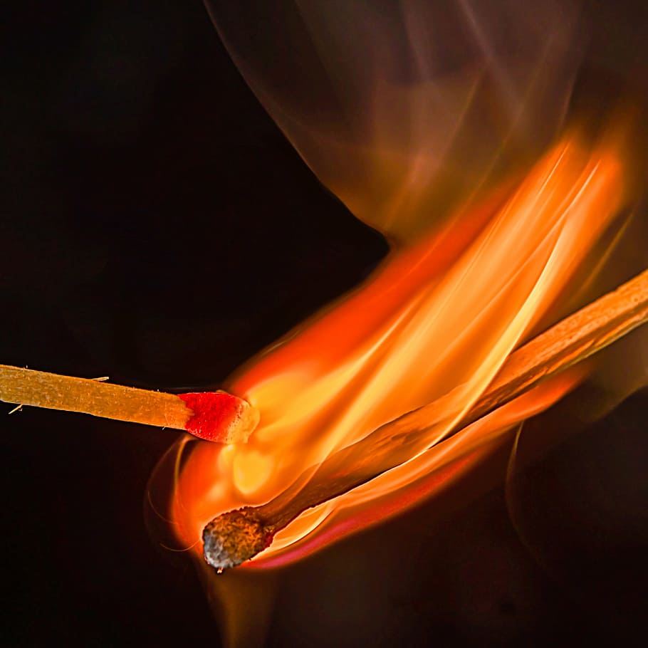 flame, matches, fire, heat, red, turn on, burning, heat - temperature HD wallpaper