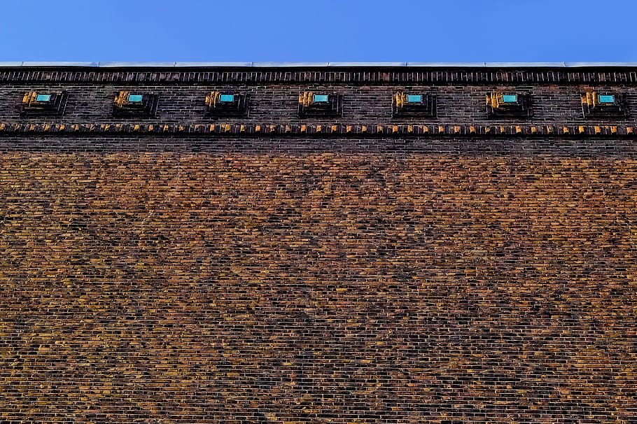 wall, brick, brick wall, brick wall background, aged, texture HD wallpaper