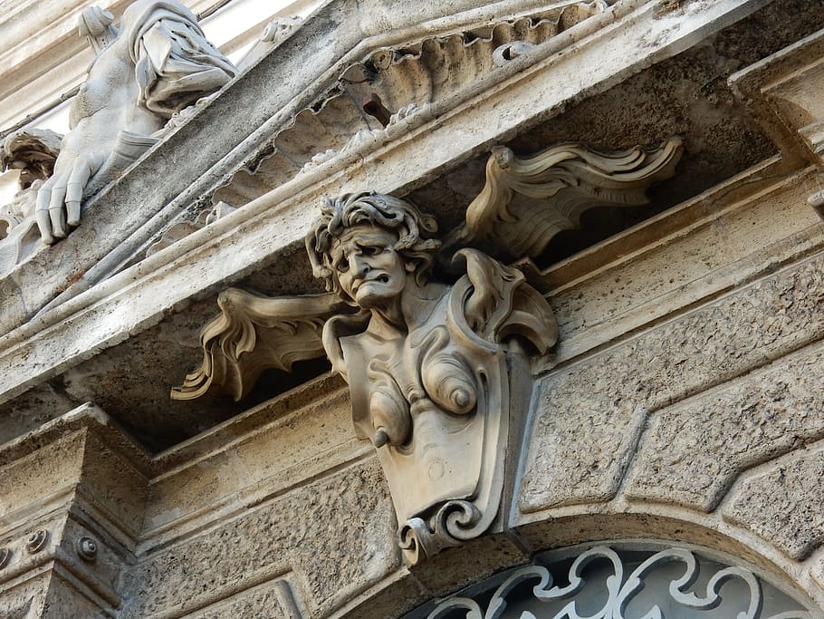 angel, ugly, old, head, rome, piazza de quirinale, sculpture HD wallpaper