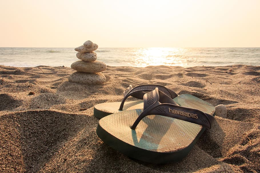 sea, ocean, water, wave, nature, sand, beach, shore, slipper HD wallpaper