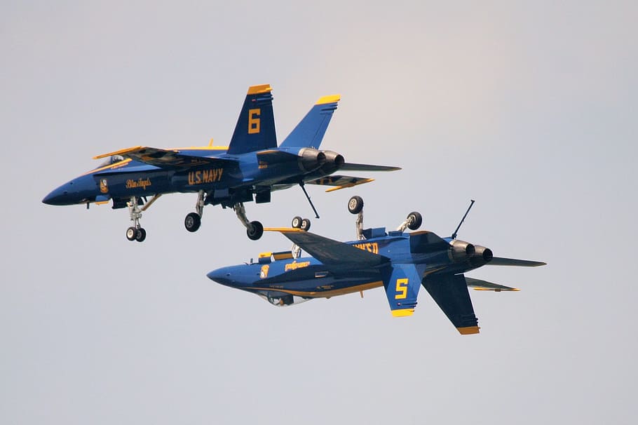 blue, angel, solos, air vehicle, airplane, flying, mode of transportation HD wallpaper