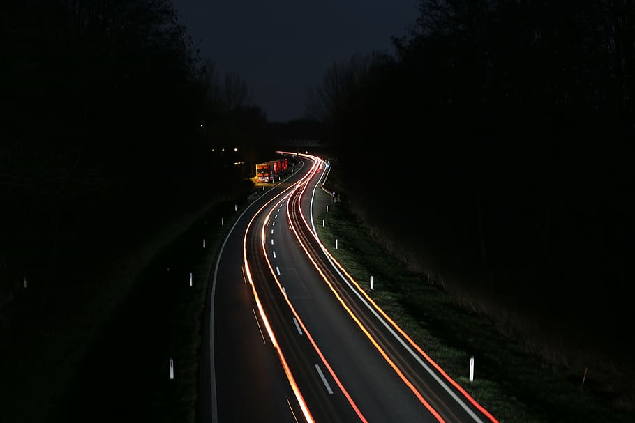 car street, expressway, federal street, car at night, night driver, HD wallpaper