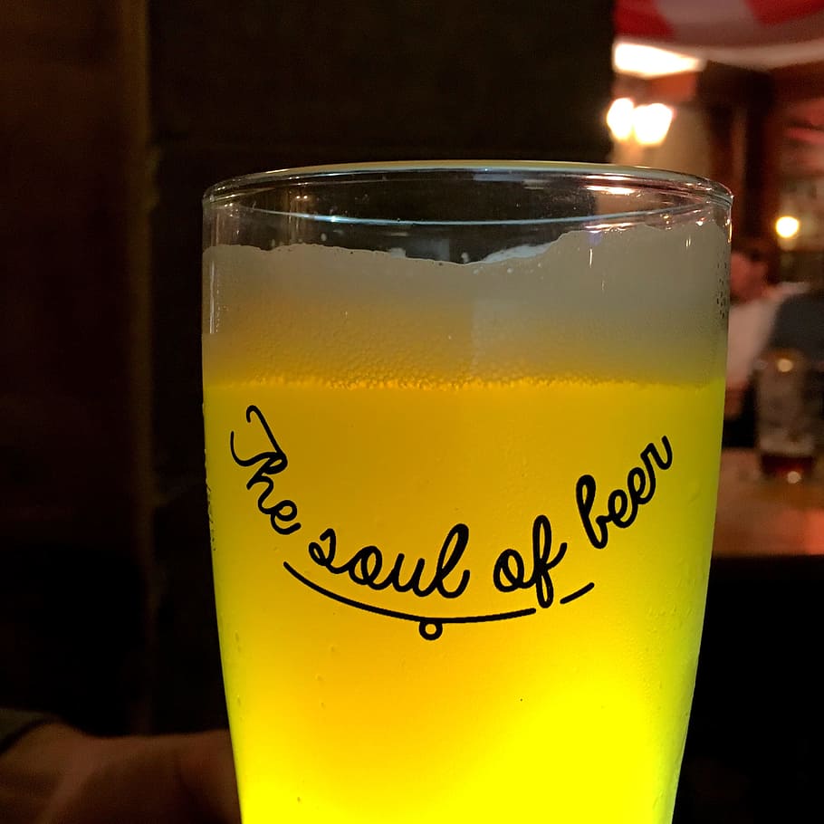 Beer, Yellow, Dark, Night, Soul, Glass, drink, pub, pint, drinking glass HD wallpaper