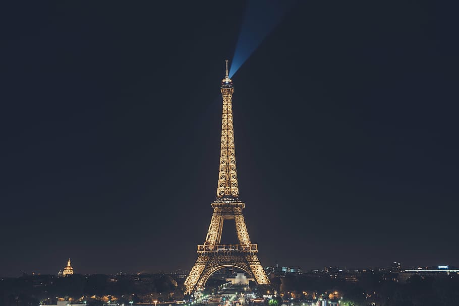Eiffel Tower, Paris, France, night, photo, architecture, building HD wallpaper