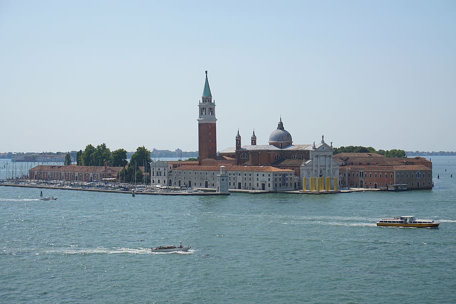 venice, tower, architecture, water, famous Place, venice - Italy HD wallpaper