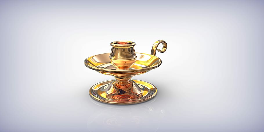 candlestick, studio shot, indoors, success, white background HD wallpaper