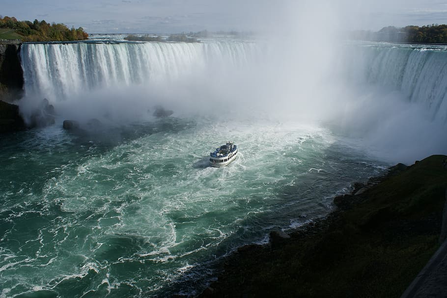 waters, nature, waterfall, landscape, travel, motion, sport HD wallpaper