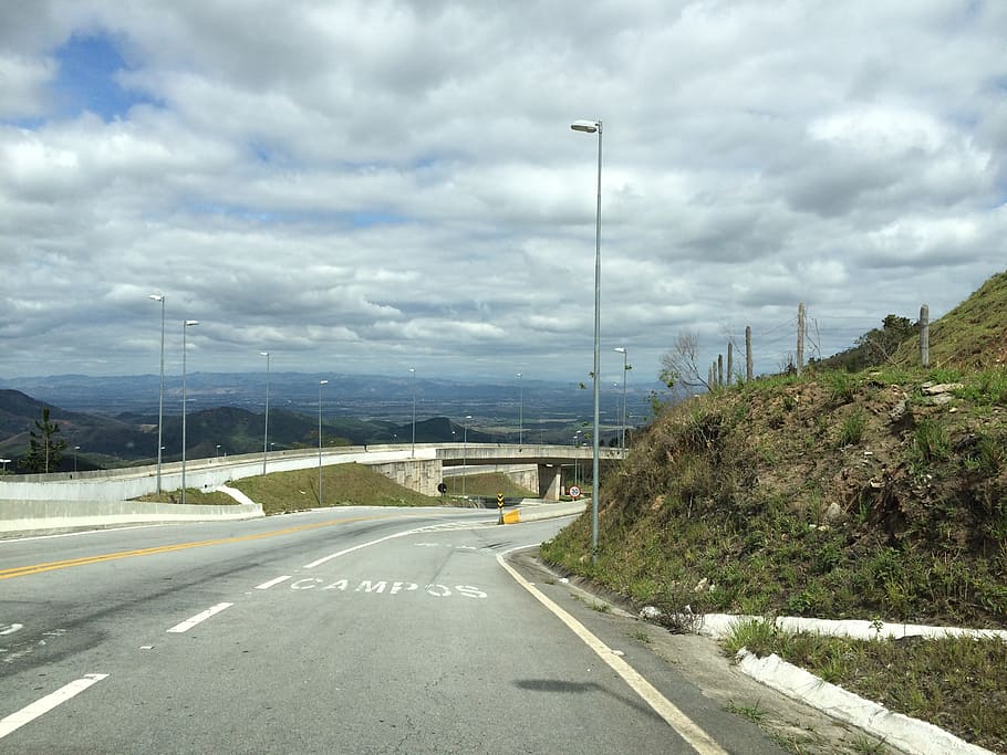 asphalt, sky, trip, road, transportation, cloud - sky, sign HD wallpaper
