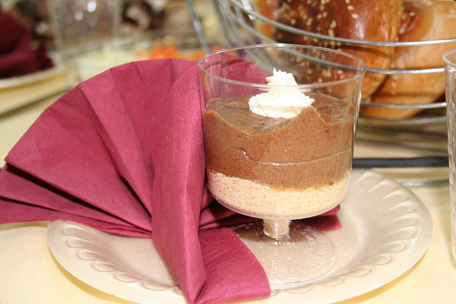 mousse, food, individual serving, dessert, gourmet, food and drink HD wallpaper