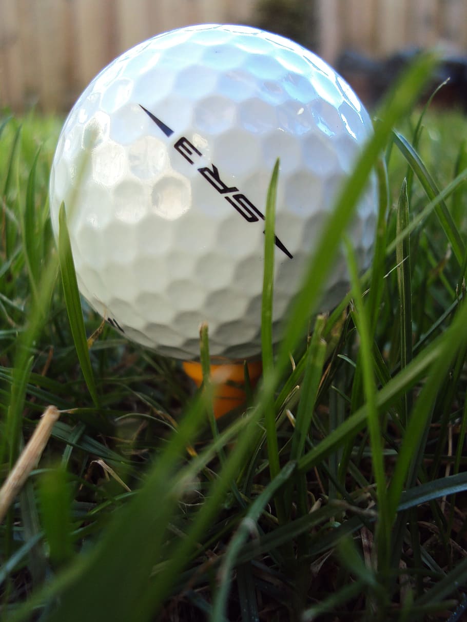 white golf ball, Ball, Play, Rush, White Ball, sport, green HD wallpaper