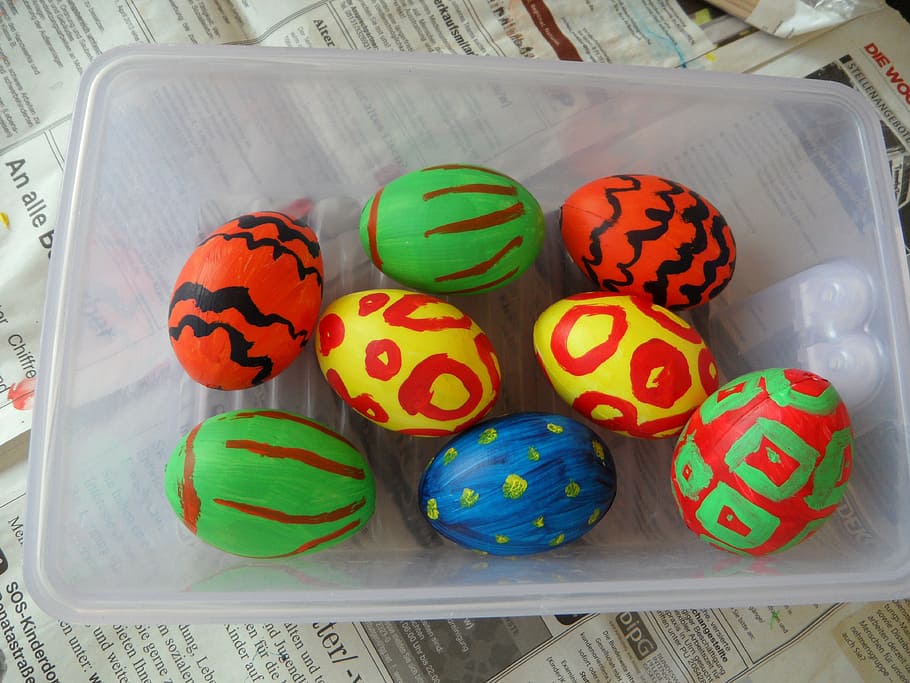 egg, easter eggs, painted, colorful, spring, easter egg painting HD wallpaper