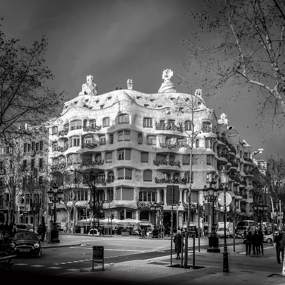 barcelona, antoni gaudi, architecture, building, spain, europe, HD wallpaper